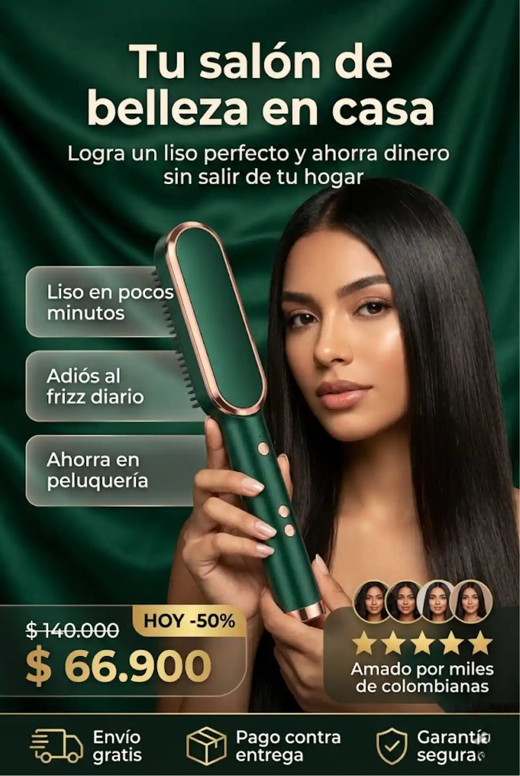 Cepillo Alisador 2 en 1