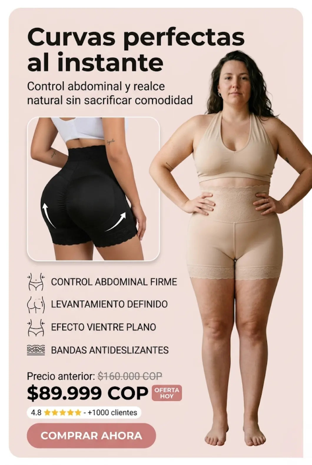 Faja Panty Control de Abdomen y Levanta Cola