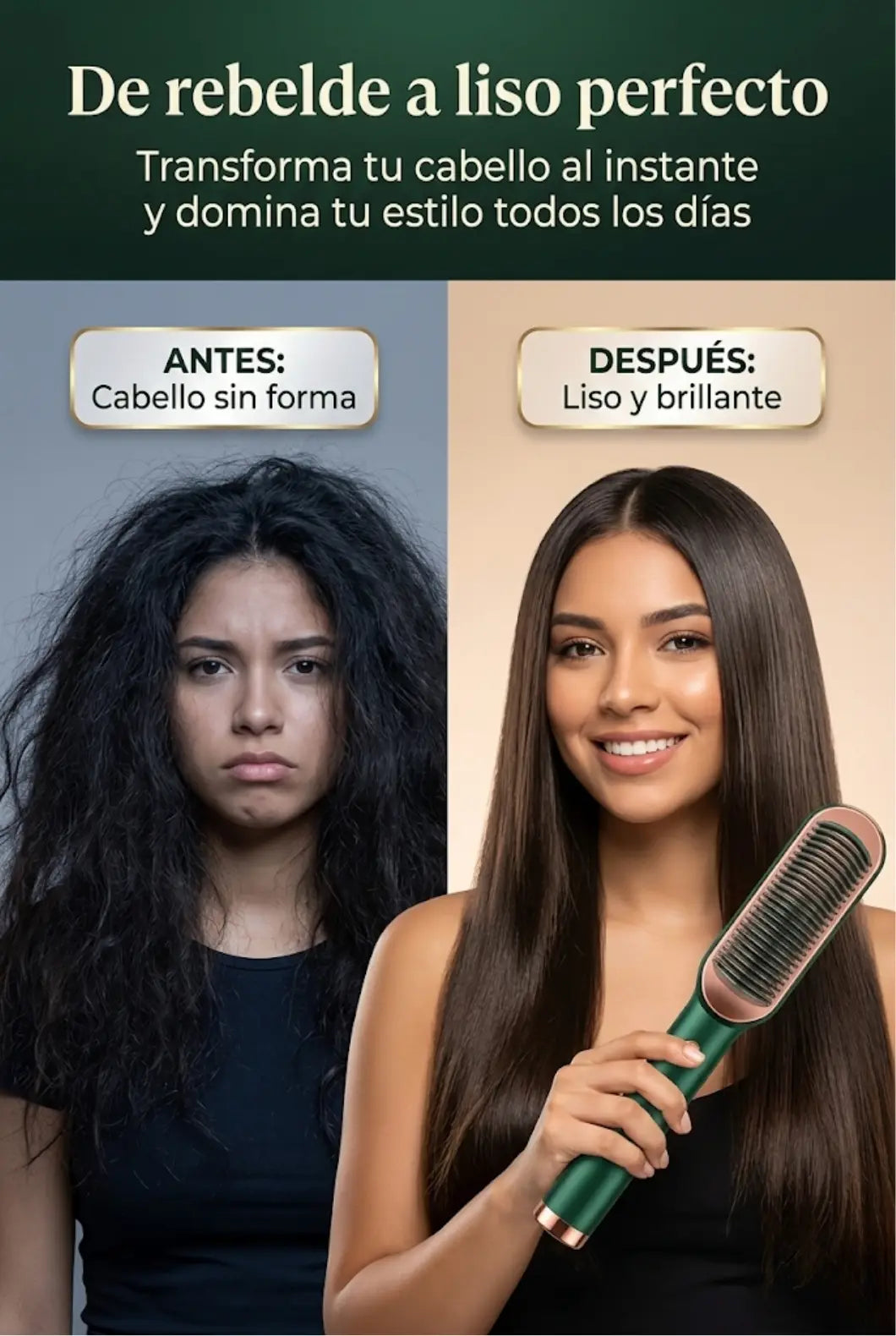 Cepillo Alisador 2 en 1