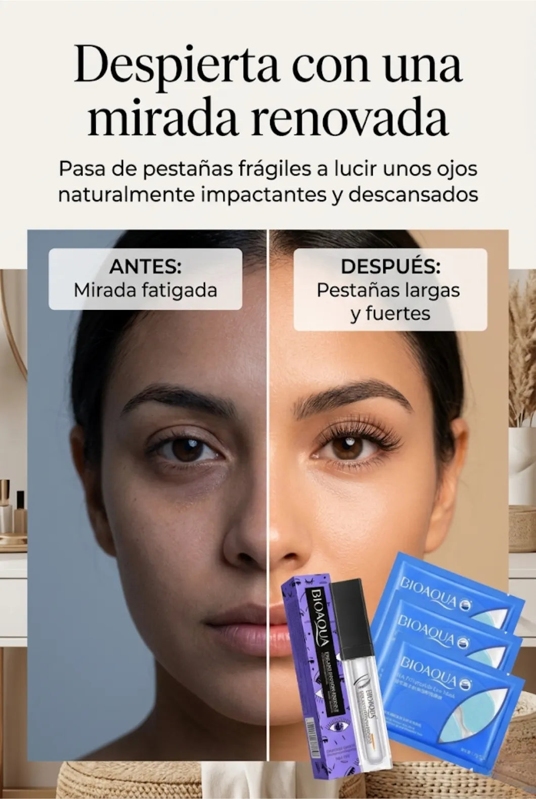 Serum para alargamiento de pestañas BIOAQUA