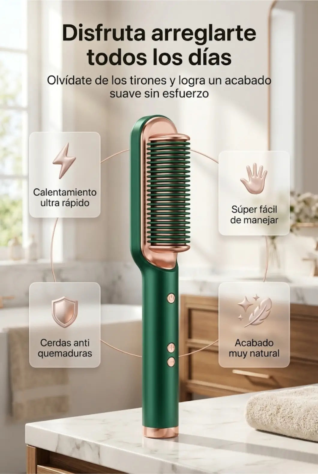 Cepillo Alisador 2 en 1