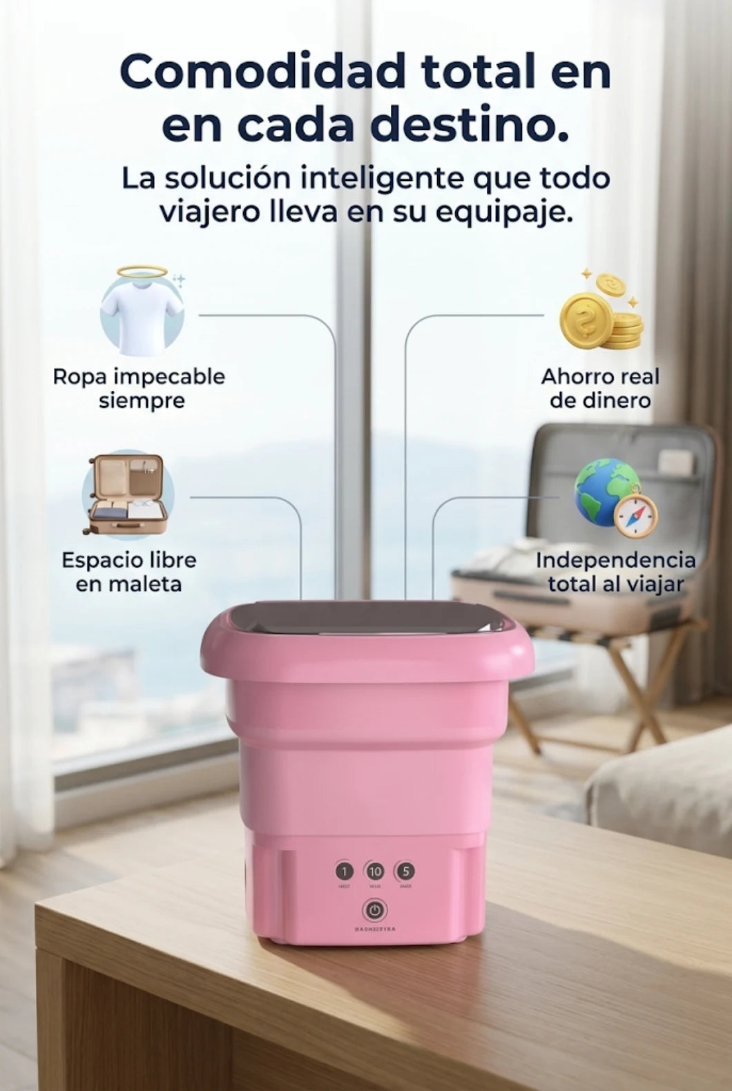 Mini Lavadora Plegable