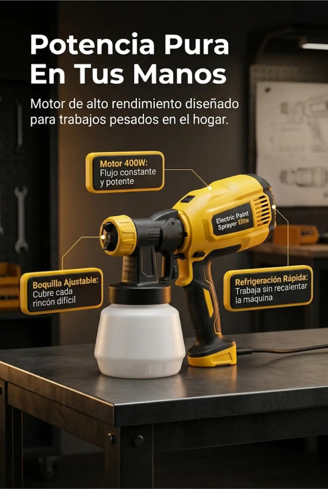 Pistola pulverizadora de pintura