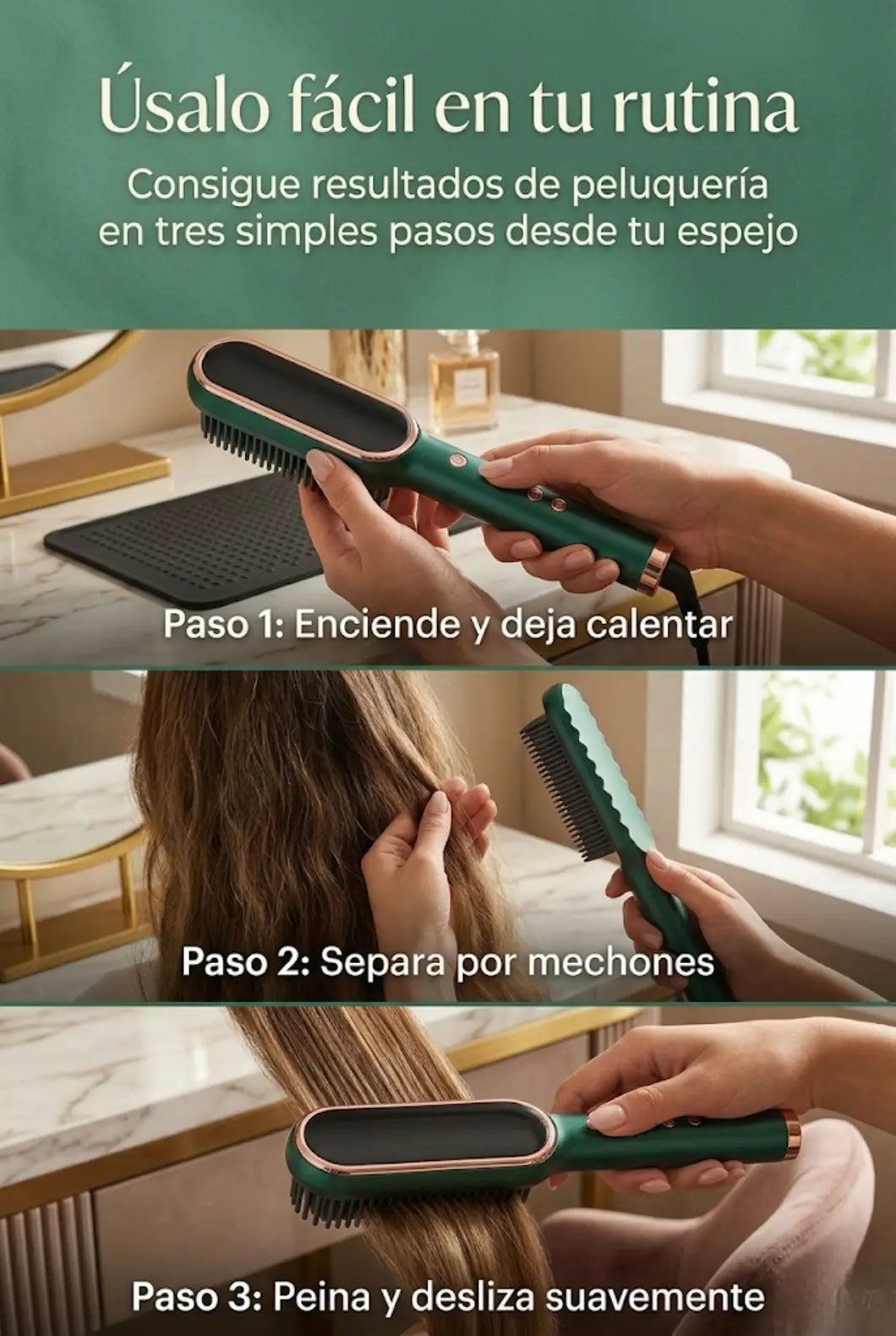 Cepillo Alisador 2 en 1