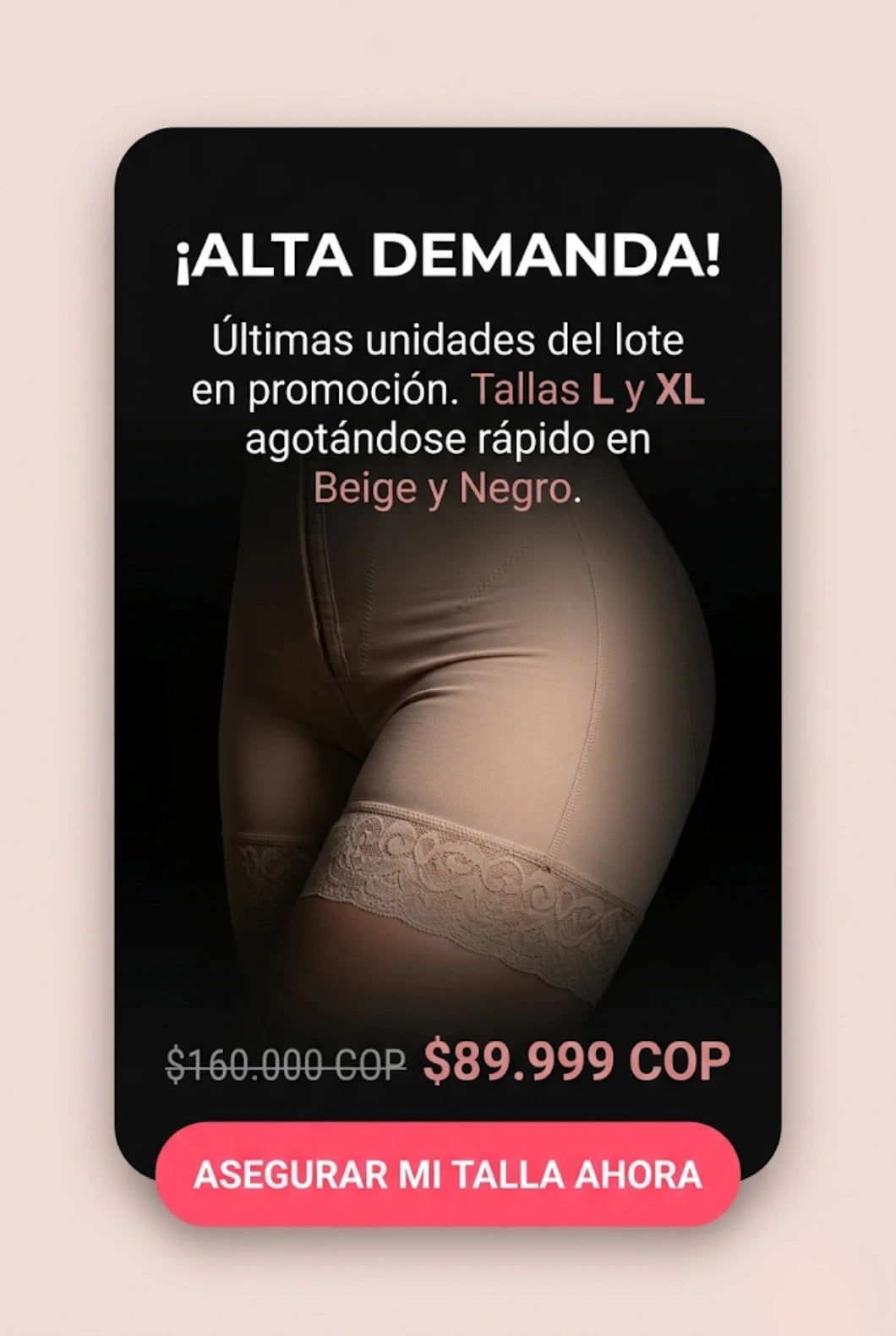 Faja Panty Control de Abdomen y Levanta Cola