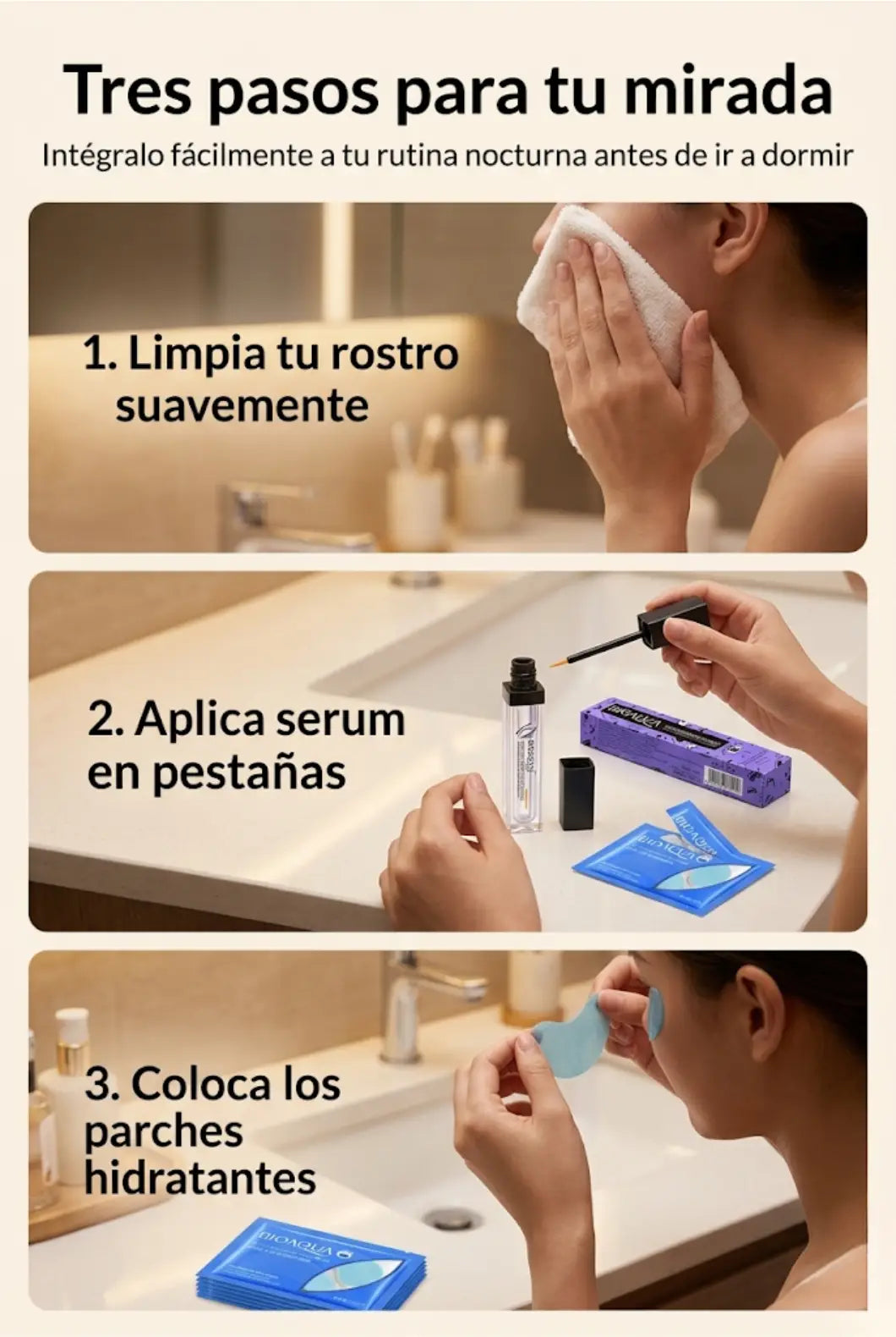 Serum para alargamiento de pestañas BIOAQUA