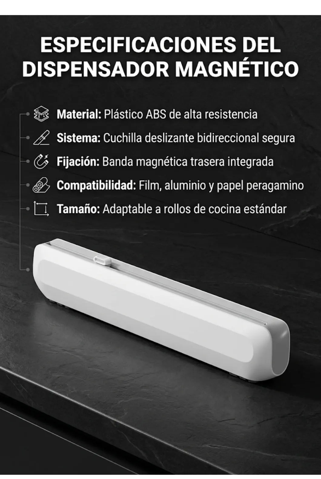 Dispensador Magnetico 3 en 1