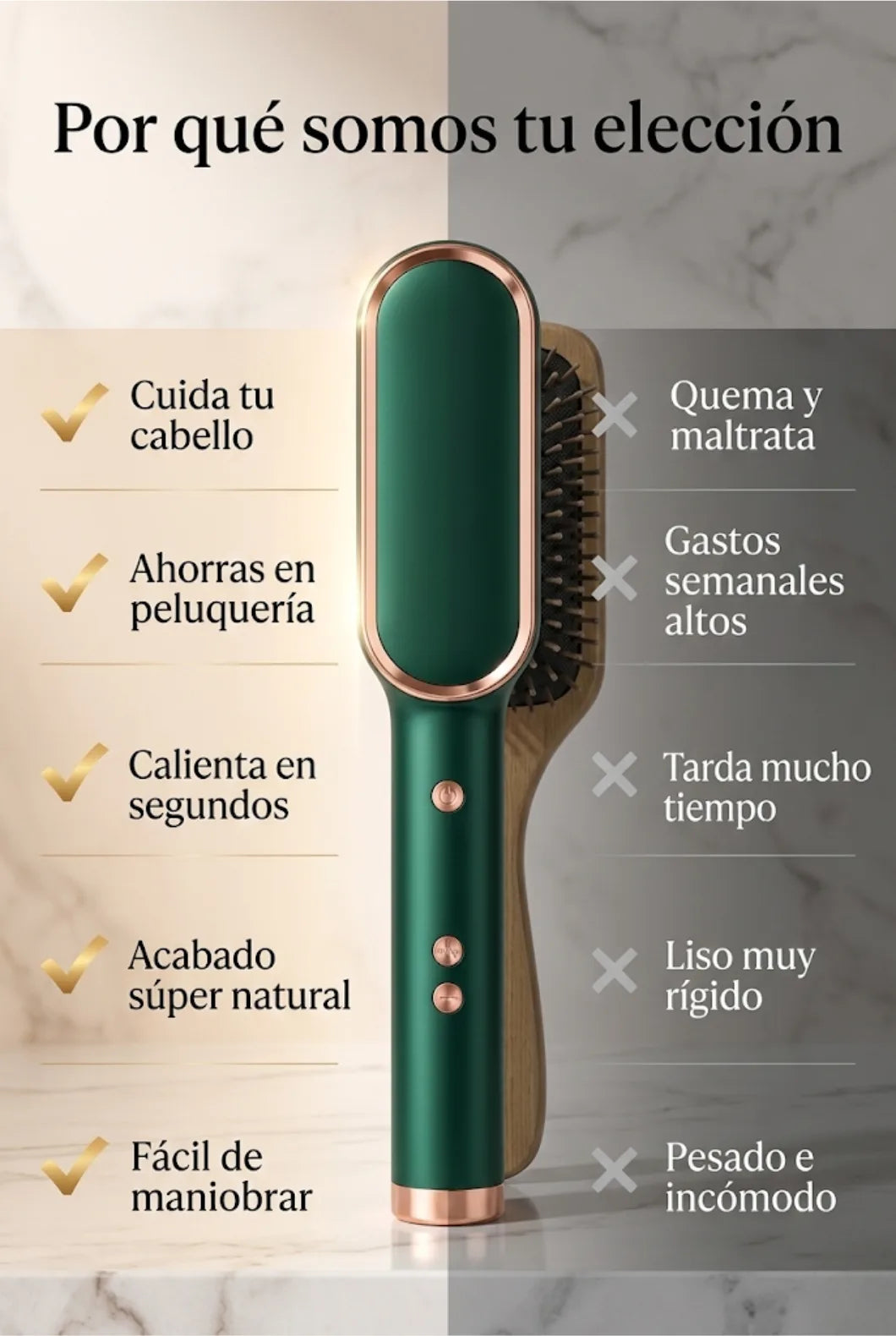 Cepillo Alisador 2 en 1