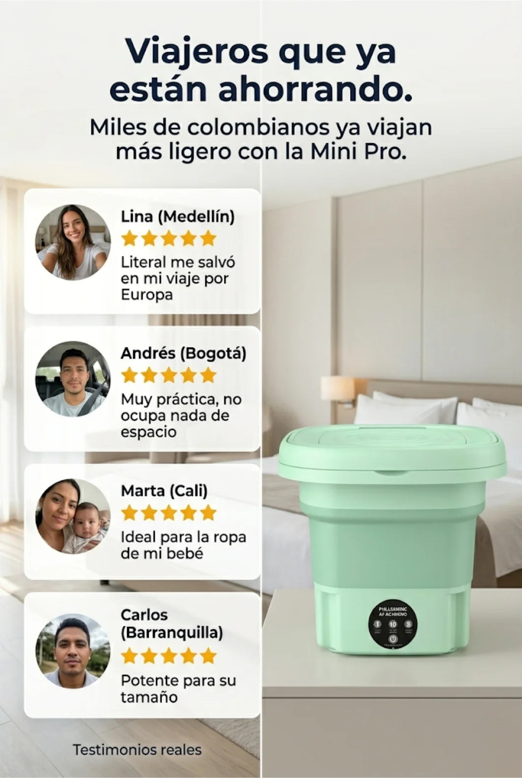 Mini Lavadora Plegable